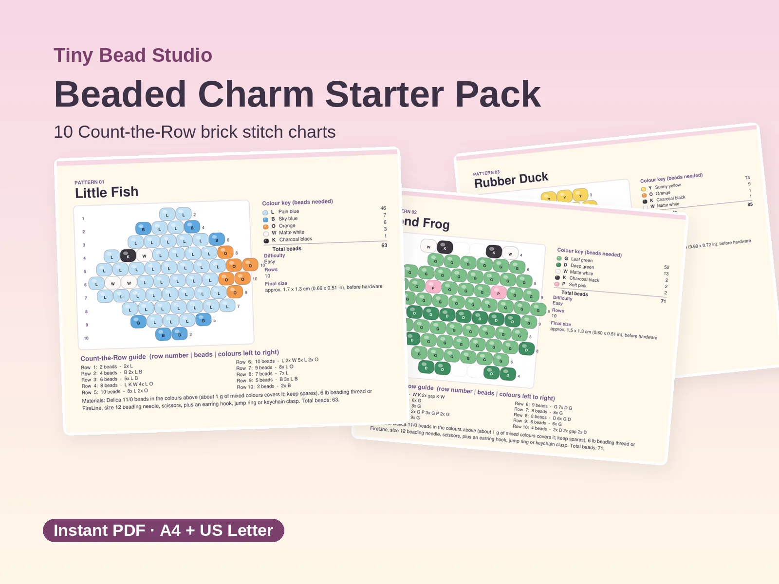 Tiny Bead Studio · Beaded Charm Starter Pack